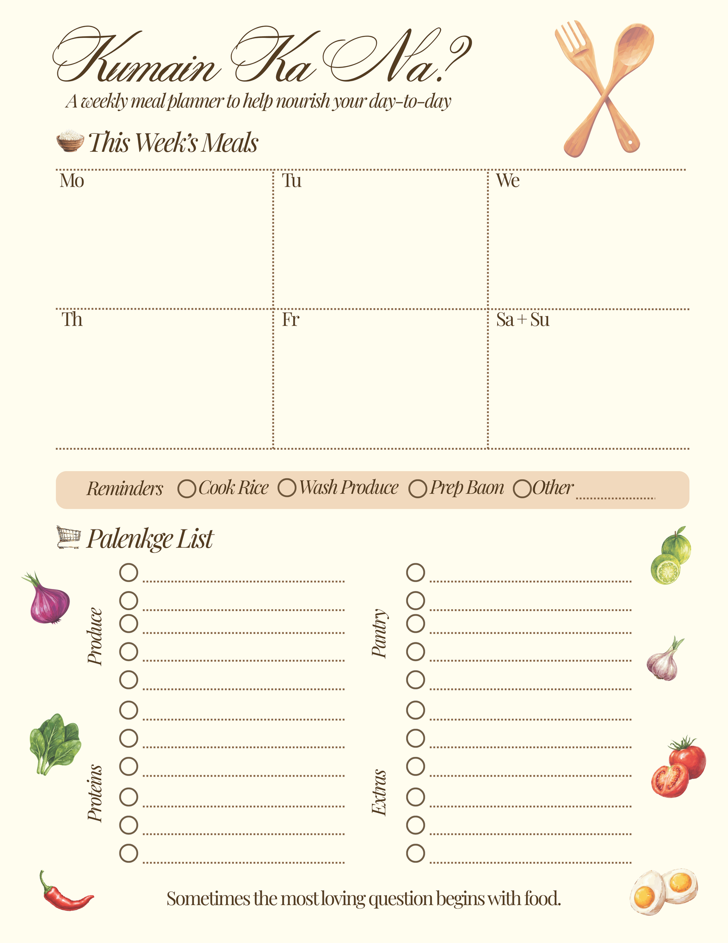 Kumain Ka Na? Meal Prep Pad