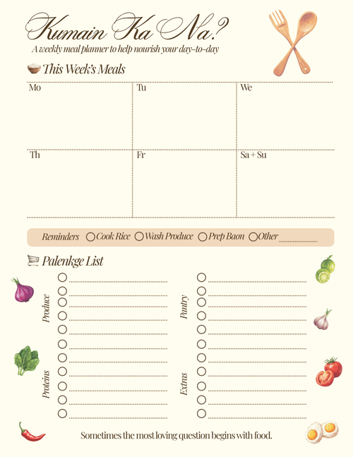 Kumain Ka Na? Meal Prep Pad