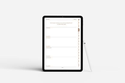 2025 Digital Weekly Planner